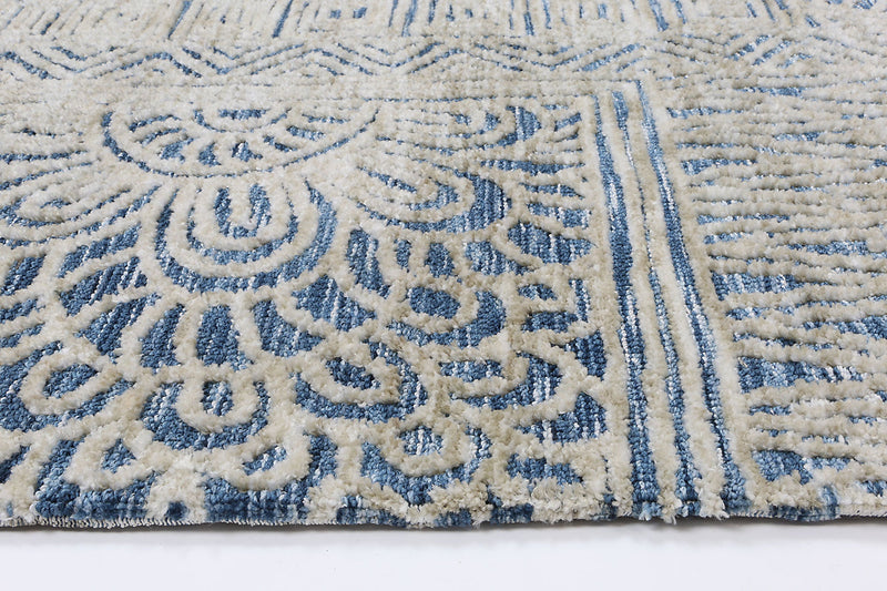 Alayah Navy Flower Rug 160x230 cm