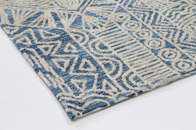 Alayah Navy Flower Rug 160x230 cm