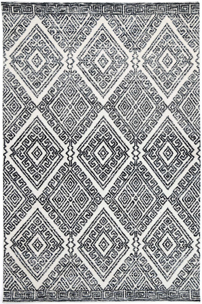 Alayah Diamond Anthracite Rug 200x290 cm