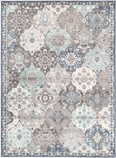 Ezra Multi Blue Lantern Rug 160x230