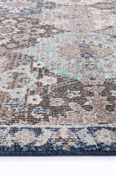 Ezra Multi Blue Lantern Rug 160x230