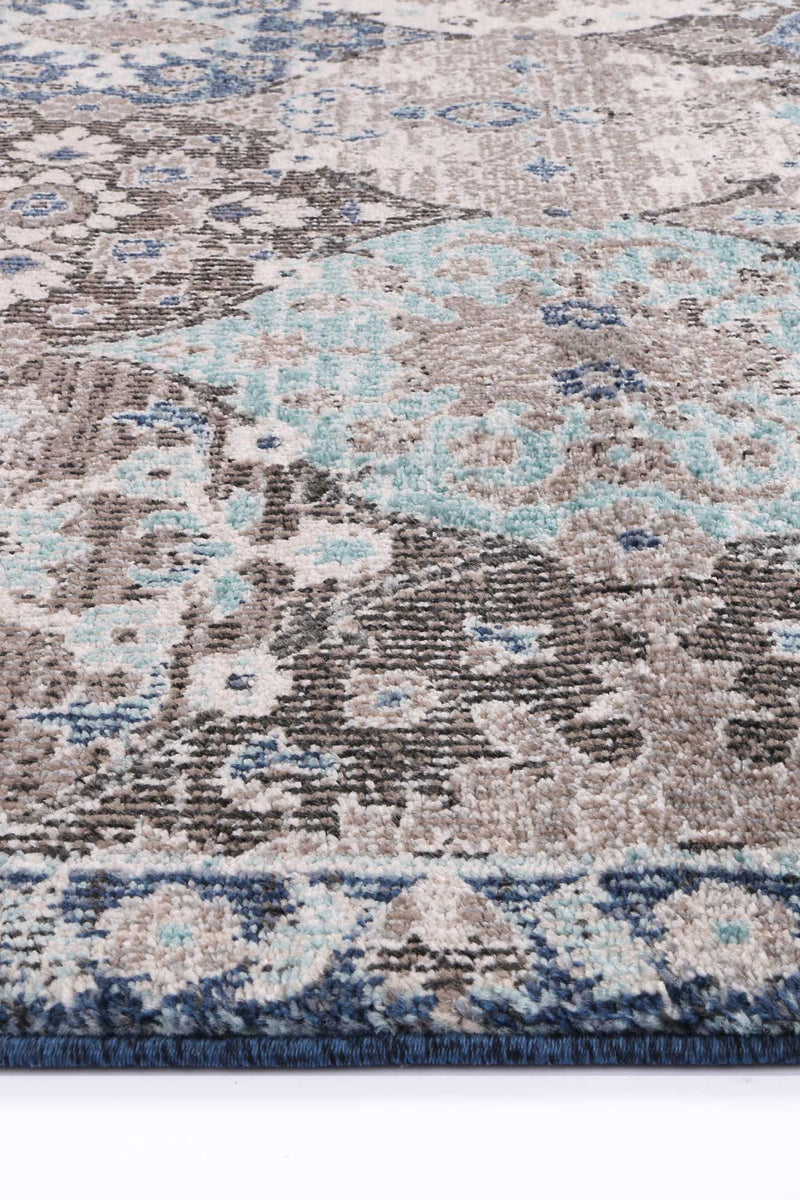 Ezra Multi Blue Lantern Rug 160x230