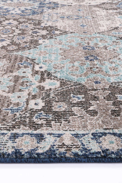 Ezra Multi Blue Lantern Rug 200x290