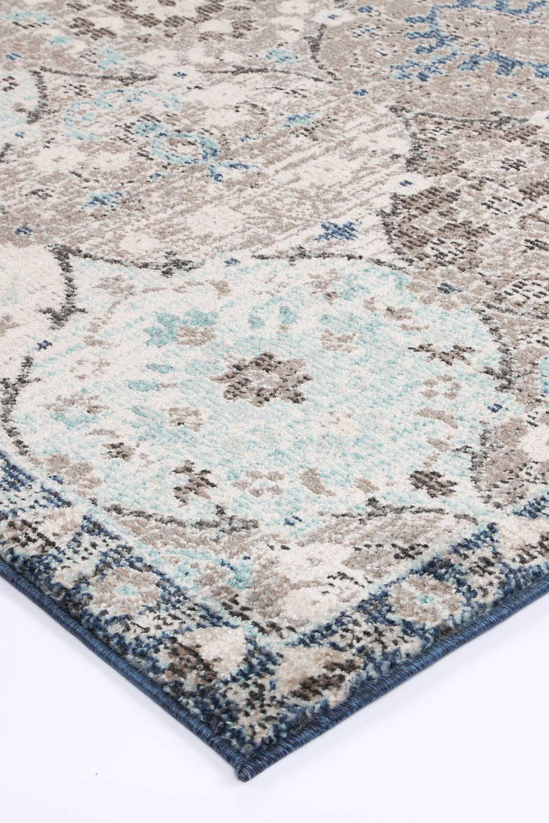 Ezra Multi Blue Lantern Rug 200x290