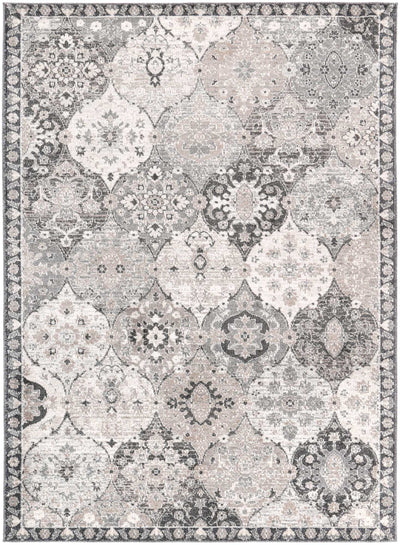 Ezra Grey Lantern Rug 200x290