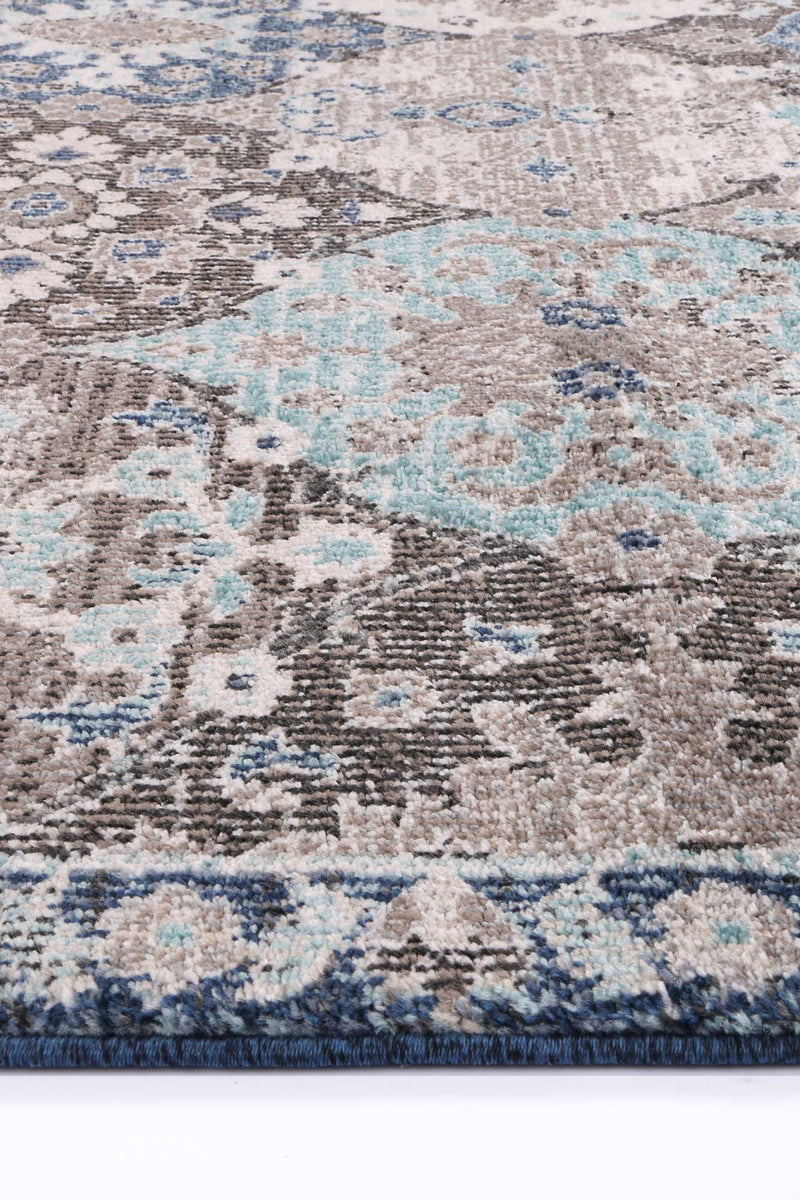 Ezra Multi Blue Lantern Rug 240x330