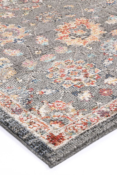 Ezra Grey Floral Rug 300x400