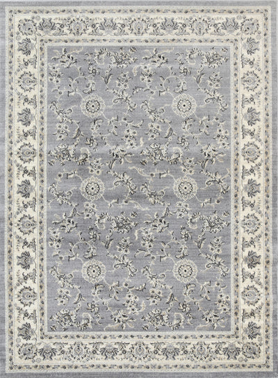 Arya  Grey Cream Border Rug 160x220 cm