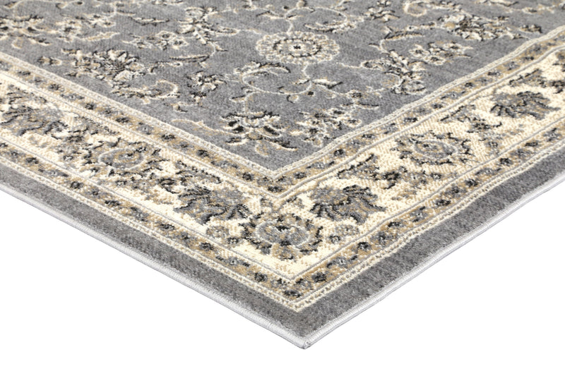 Arya  Grey Cream Border Rug 160x220 cm