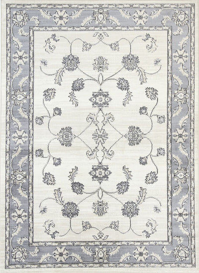 Arya Cream Grey Oriental Rug 160x220 cm