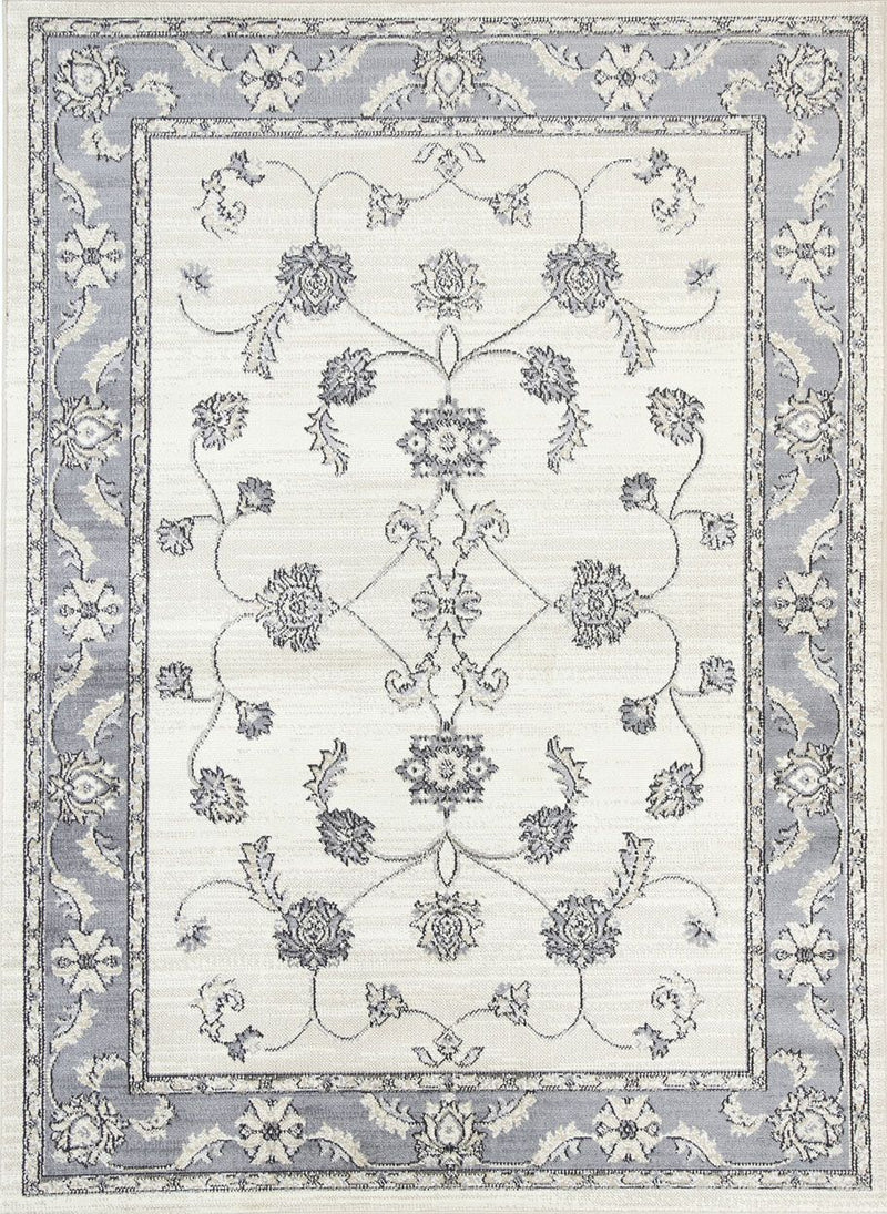 Arya Cream Grey Oriental Rug 160x220 cm