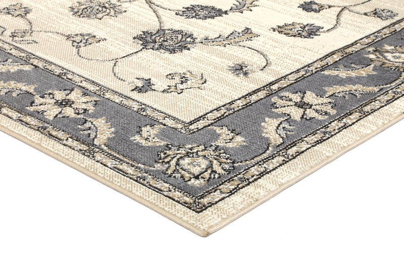 Arya Cream Grey Oriental Rug 160x220 cm