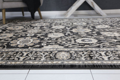 Arya Grey Oriental Rug 160x220 cm