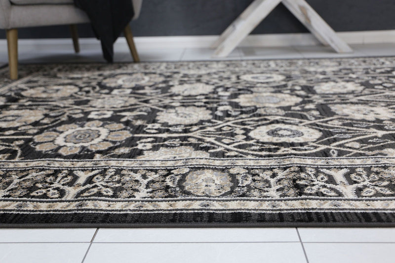 Arya Grey Oriental Rug 160x220 cm