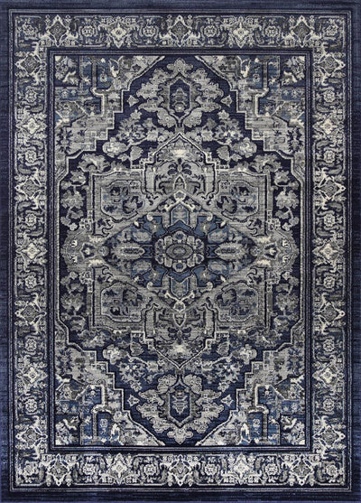 Arya Navy Blue Transitional Rug 160x220 cm