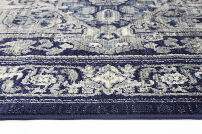 Arya Navy Blue Transitional Rug 160x220 cm