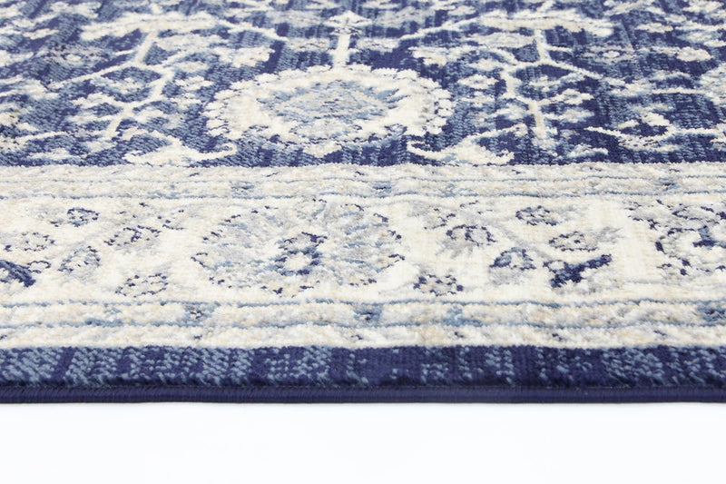 Arya Navy Blue Traditional Rug 160x220 cm