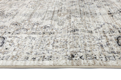 Arya Cream Grey Contemporary Rug 160x220 cm