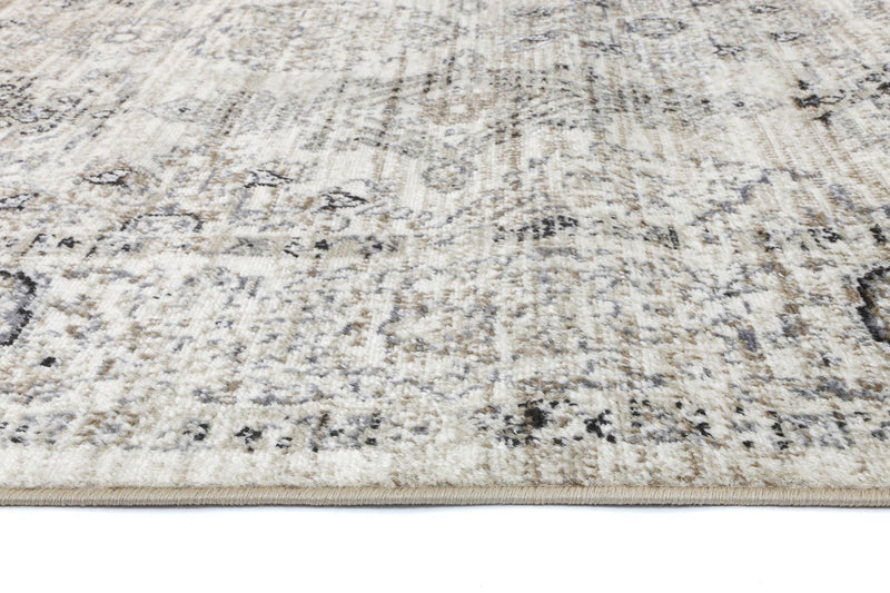 Arya Cream Grey Contemporary Rug 160x220 cm