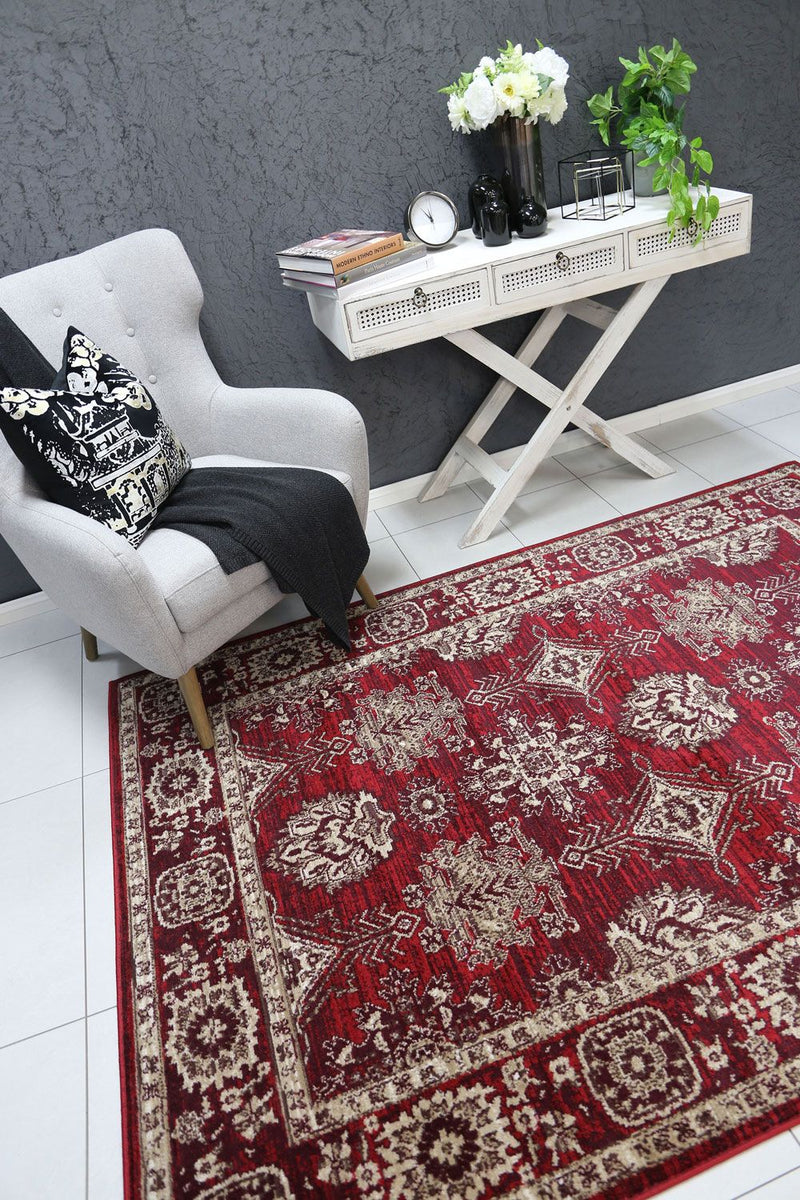 Arya Red Traditional Rug 160x220 cm