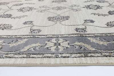 Arya Cream Grey Oriental Rug 200x290 cm