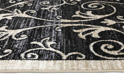 Arya Grey Beige Ikat Rug 200x290 cm