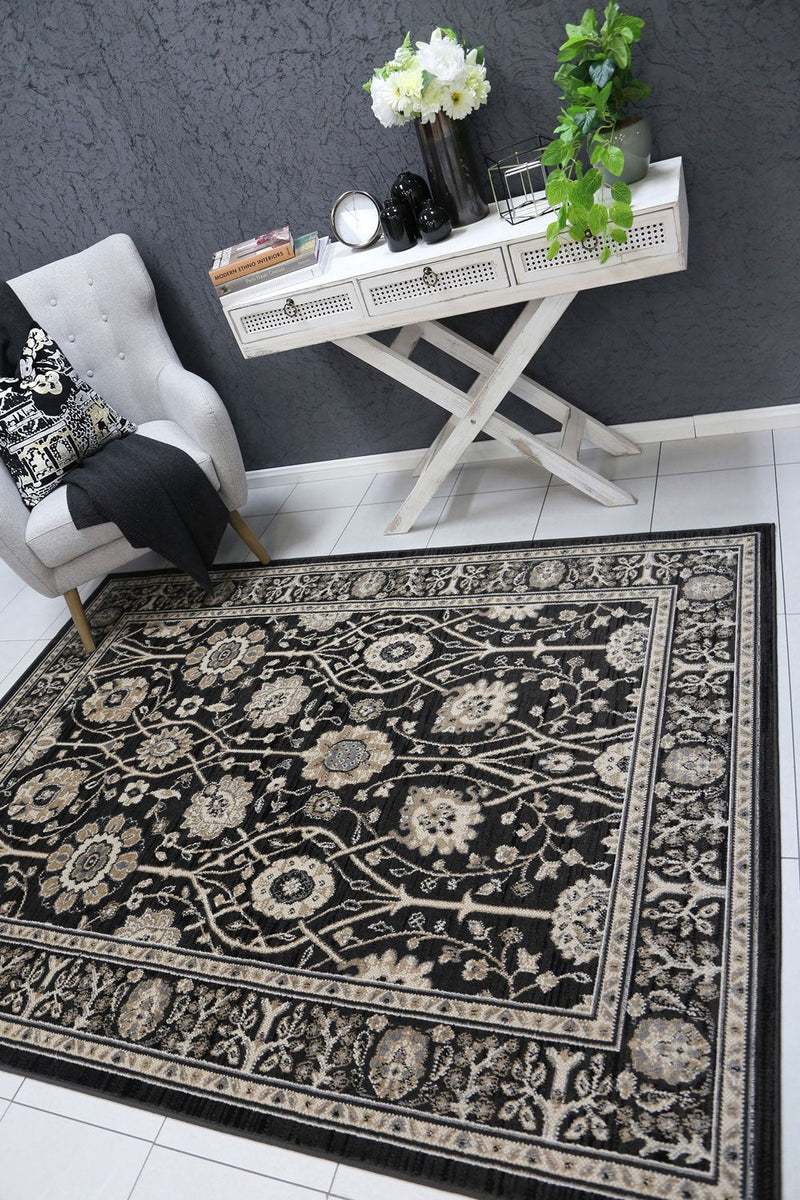 Arya Grey Oriental Rug 200x290 cm