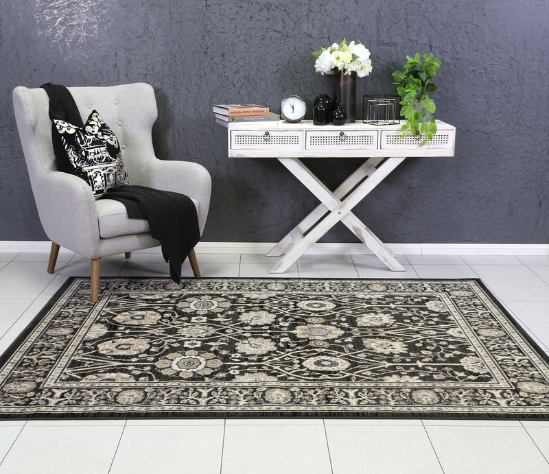 Arya Grey Oriental Rug 200x290 cm