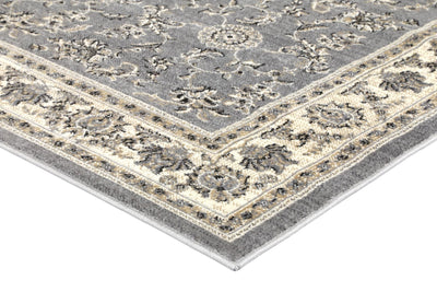 Arya  Grey Cream Border Rug 240x330 cm