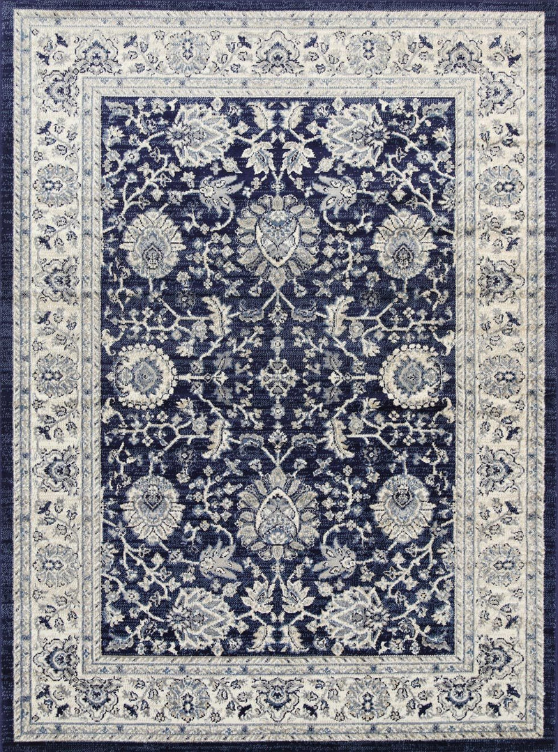 Arya Navy Blue Traditional Rug 240x330 cm