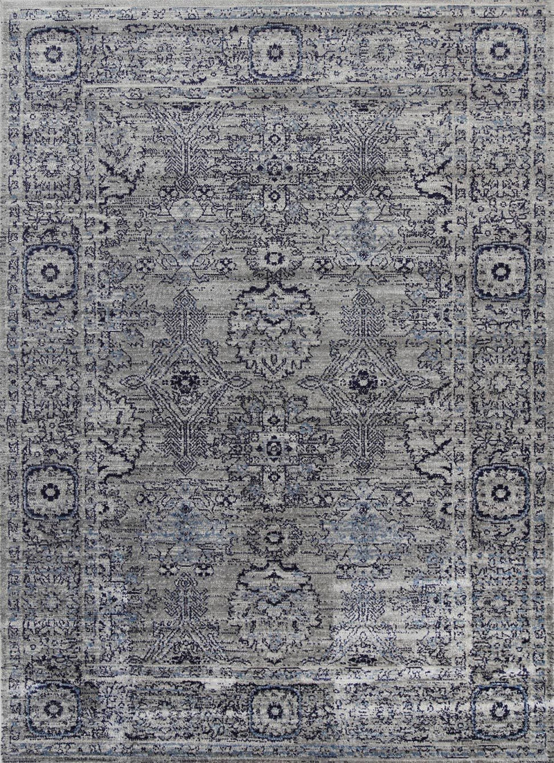 Arya Grey Contemporary Rug 80x300 cm