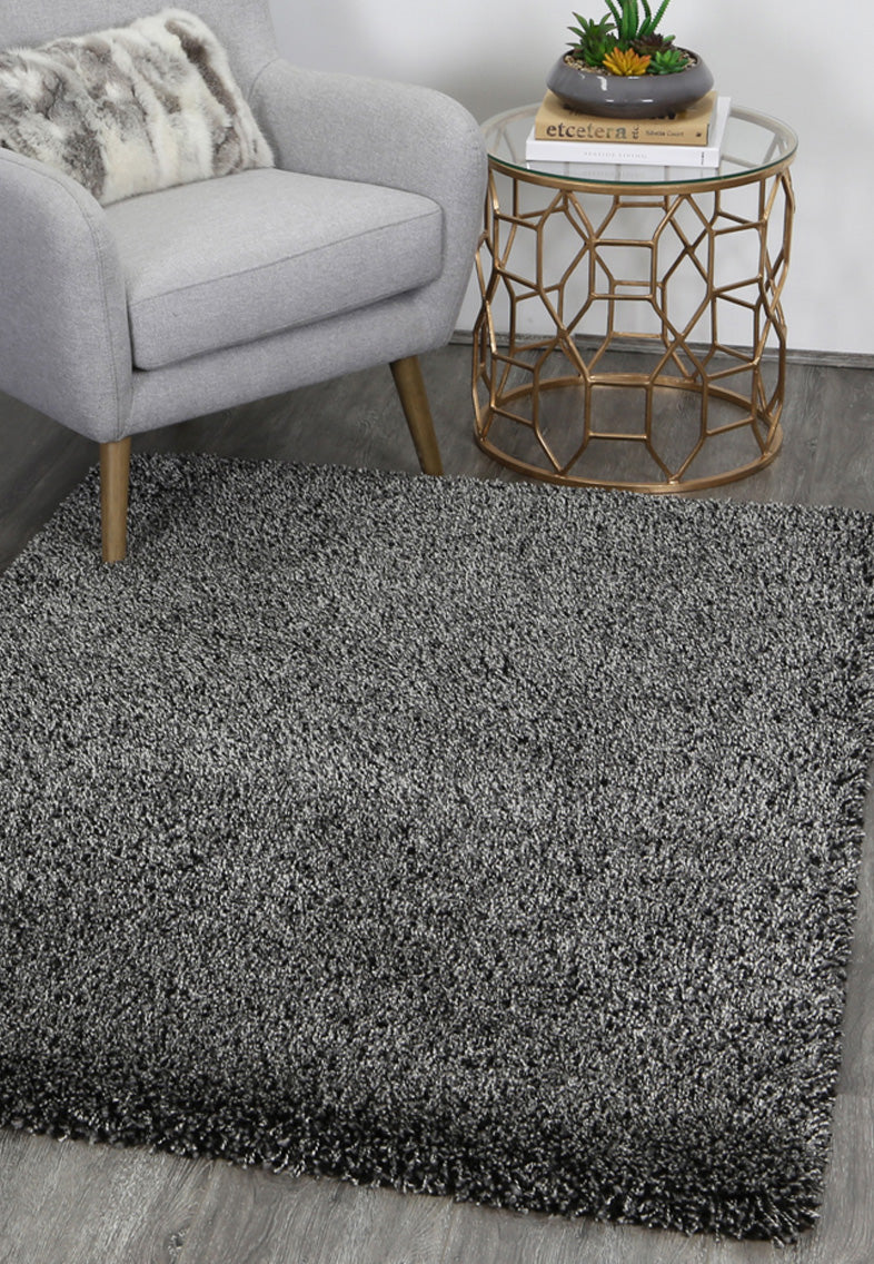 Arctic Plush Grey Shaggy Rug 120x160 cm