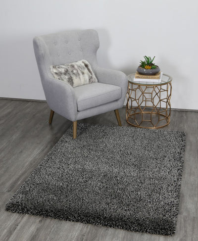 Arctic Plush Grey Shaggy Rug 160x220 cm