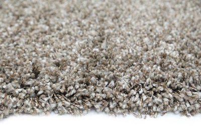 Arctic Plush Brown Beige Shaggy Rug 160x220 cm