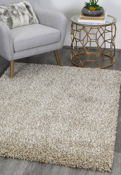 Arctic Plush Beige Shaggy Rug 200x290 cm