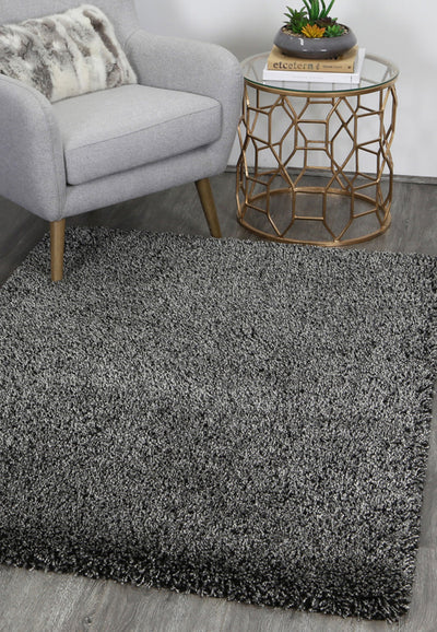 Arctic Plush Grey Shaggy Rug 200x290 cm