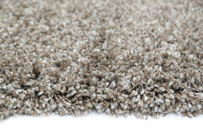 Arctic Plush Brown Beige Shaggy Rug 200x290 cm