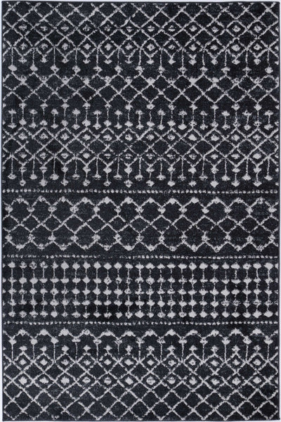 Ermina Tribal Anthracite Rug 160x230cm