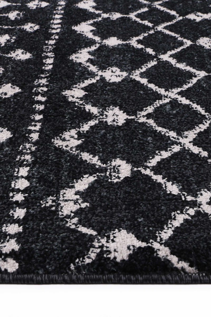 Ermina Tribal Anthracite Rug 160x230cm