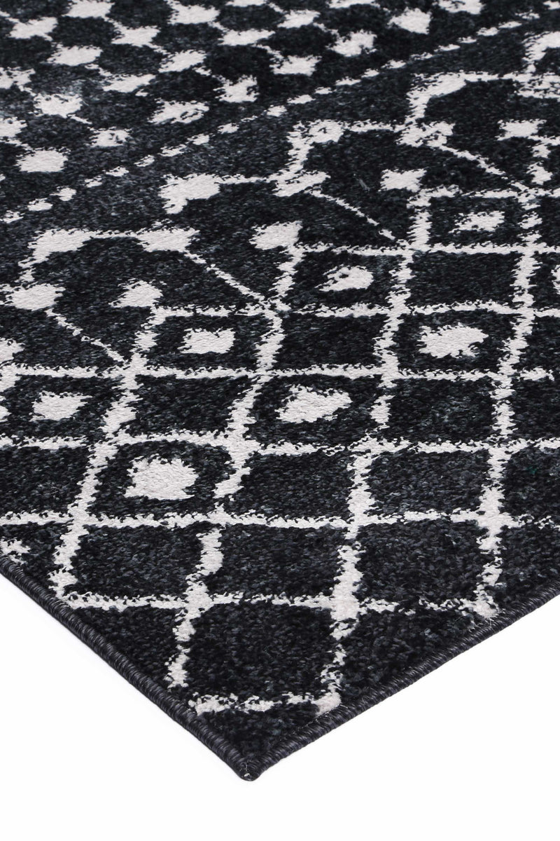 Ermina Tribal Anthracite Rug 160x230cm