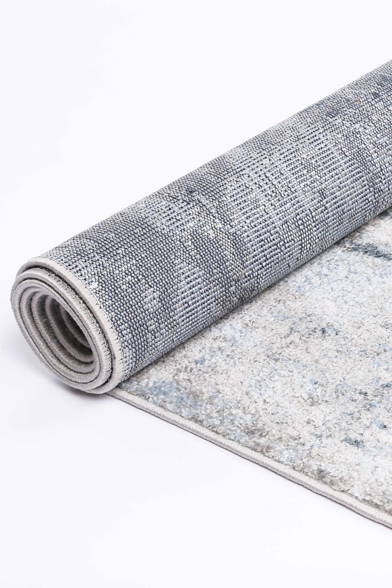 Ermina Modern Abstract Grey Rug 160x230cm