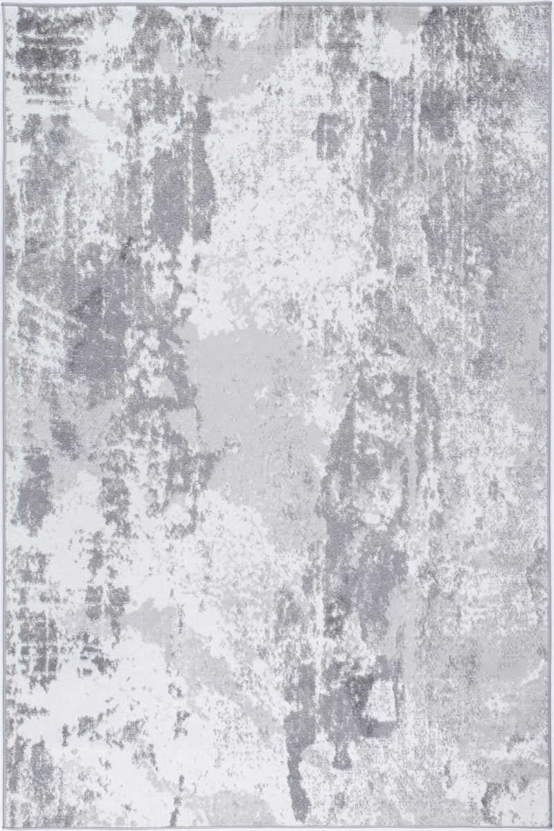 Ermina Modern Abstract Light Grey Rug 160x230cm