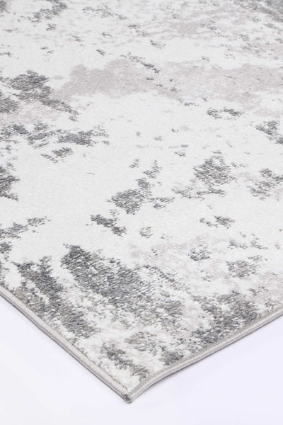 Ermina Modern Abstract Light Grey Rug 160x230cm