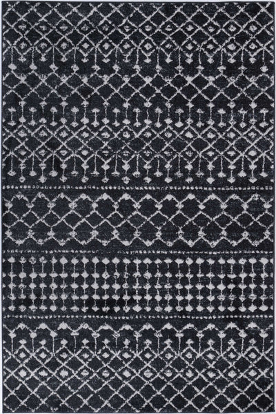 Ermina Tribal Anthracite Rug 200x290cm