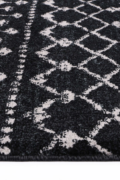 Ermina Tribal Anthracite Rug 200x290cm