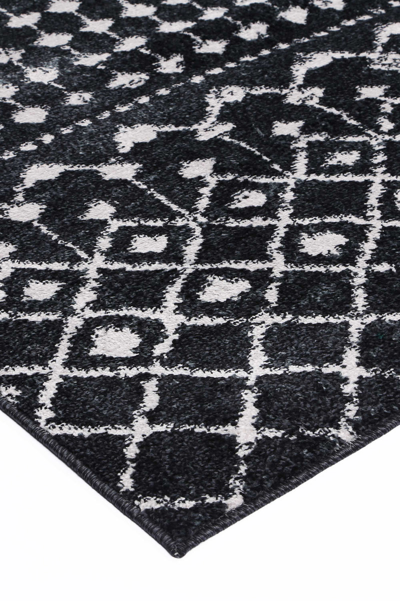 Ermina Tribal Anthracite Rug 200x290cm