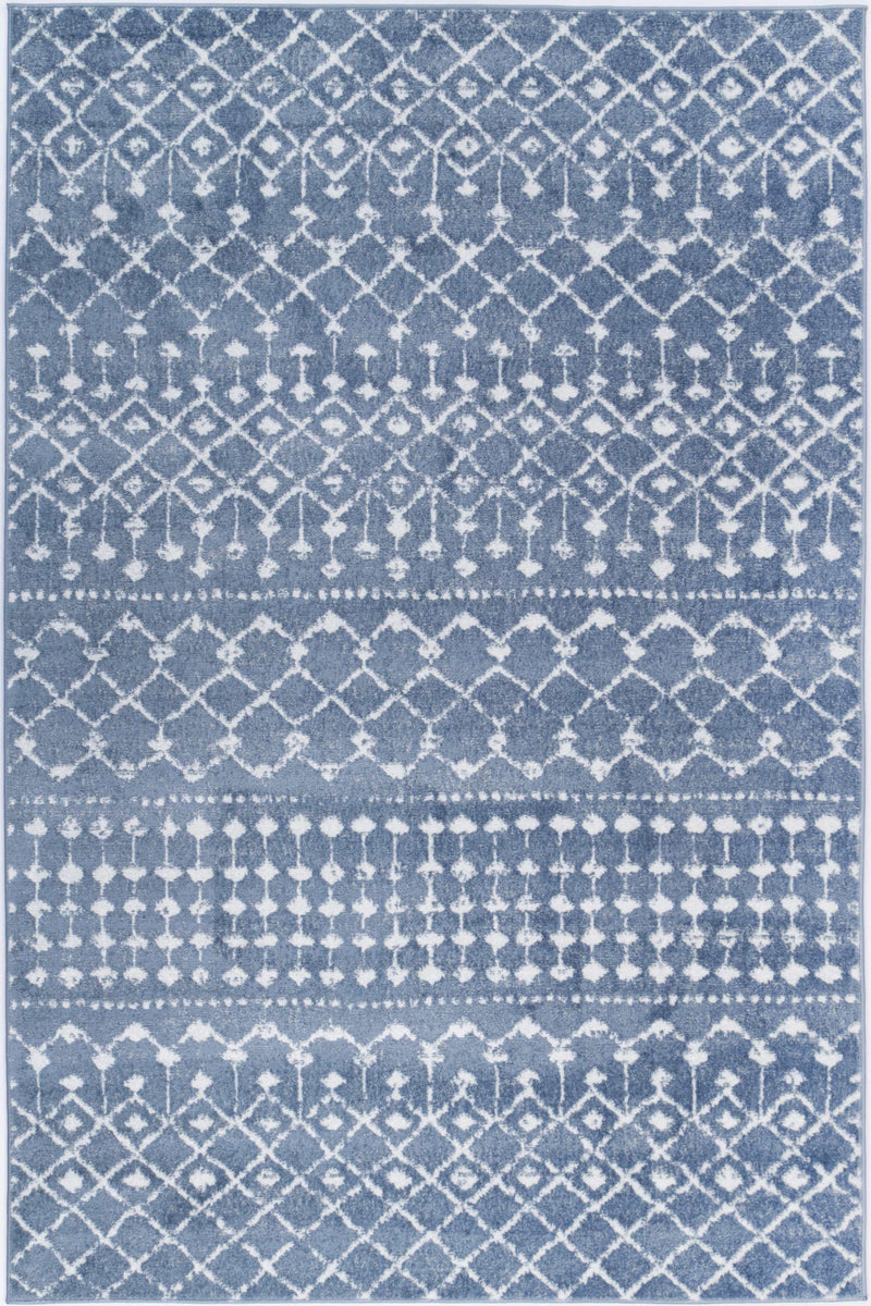 Ermina Tribal Blue Rug 200x290cm