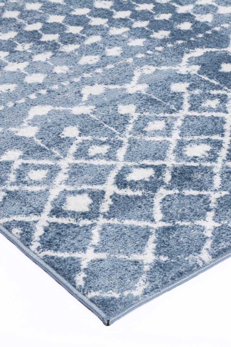 Ermina Tribal Blue Rug 200x290cm