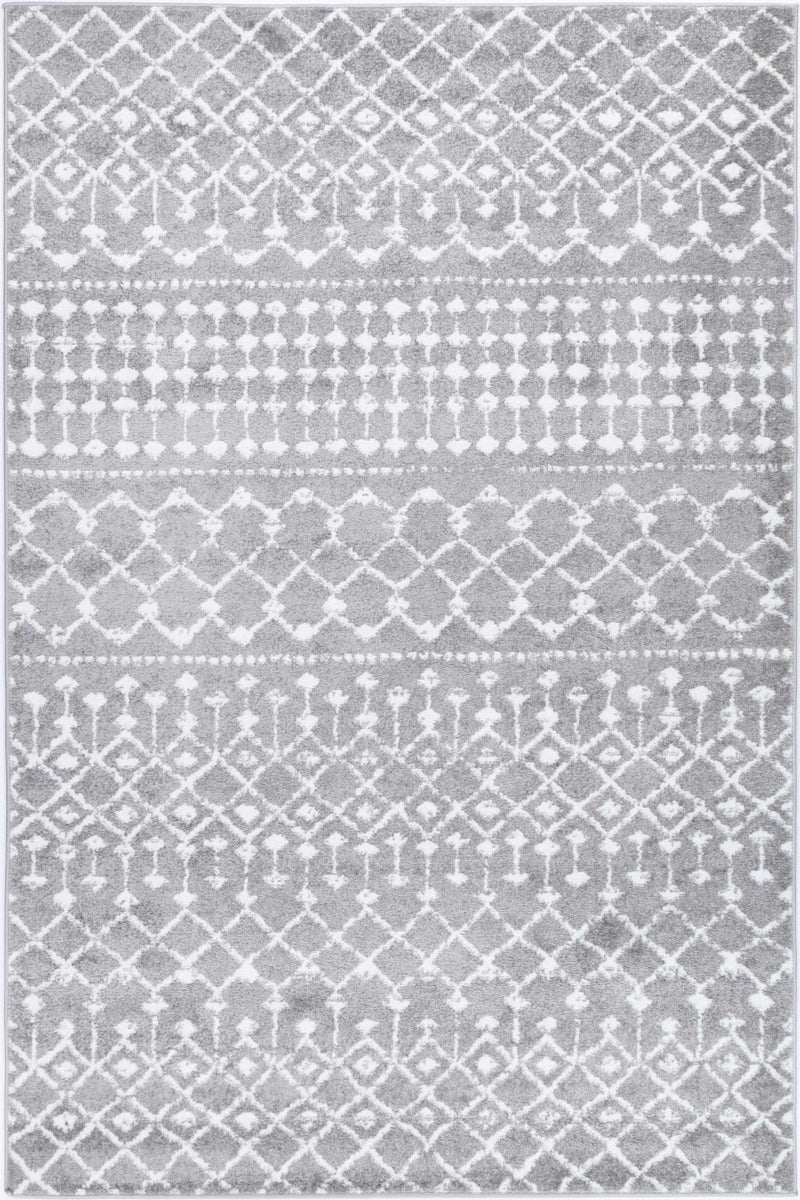 Ermina Tribal Grey Rug 200x290cm