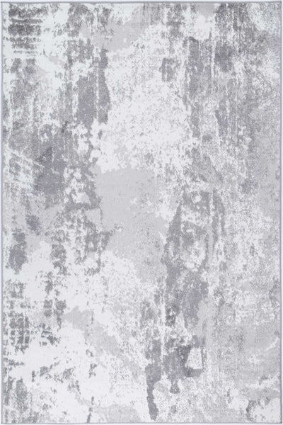 Ermina Modern Abstract Light Grey Rug 240x330cm